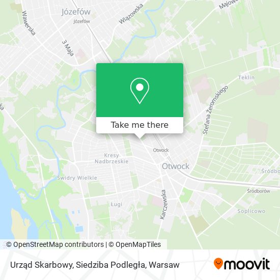 Urząd Skarbowy, Siedziba Podległa map