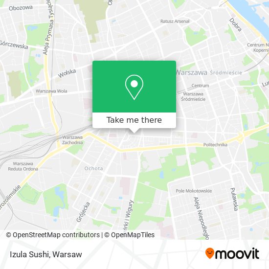 Izula Sushi map