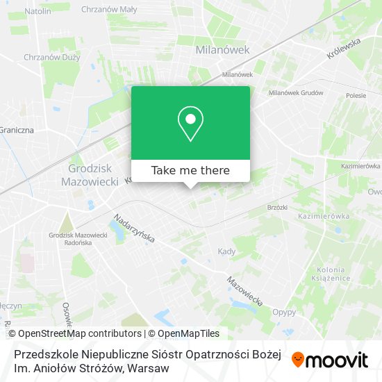 Przedszkole Niepubliczne Sióstr Opatrzności Bożej Im. Aniołów Stróżów map