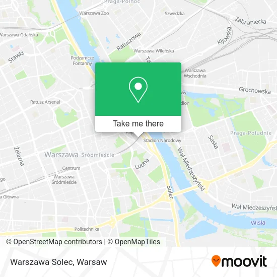 Warszawa Solec map