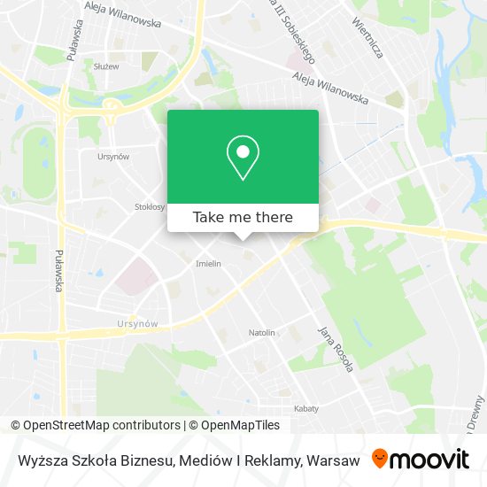 Wyższa Szkoła Biznesu, Mediów I Reklamy map