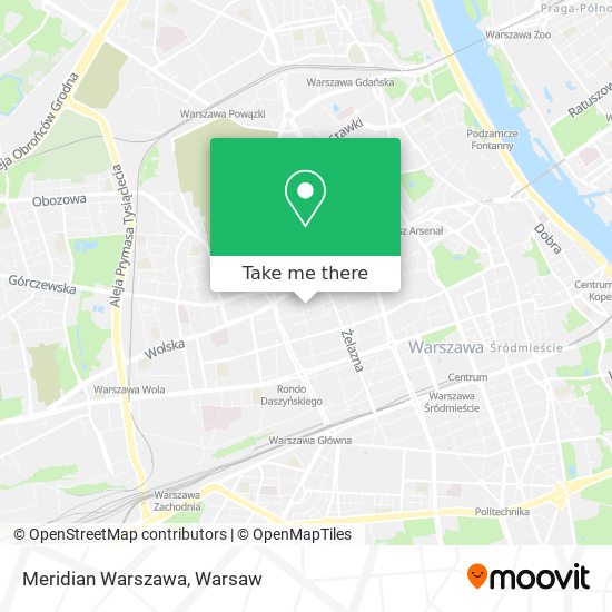 Meridian Warszawa map