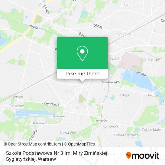 Карта Szkoła Podstawowa Nr 3 Im. Miry Zimińskiej-Sygietyńskiej