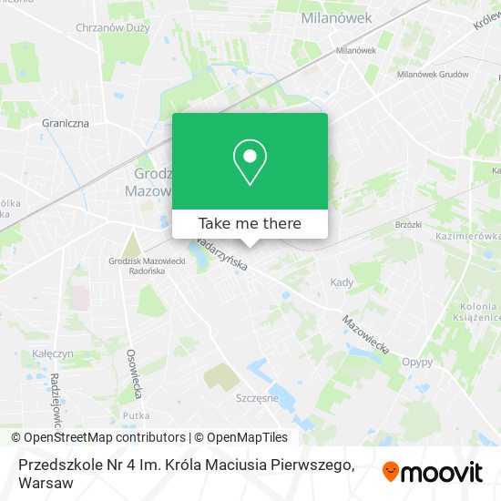 Przedszkole Nr 4 Im. Króla Maciusia Pierwszego map