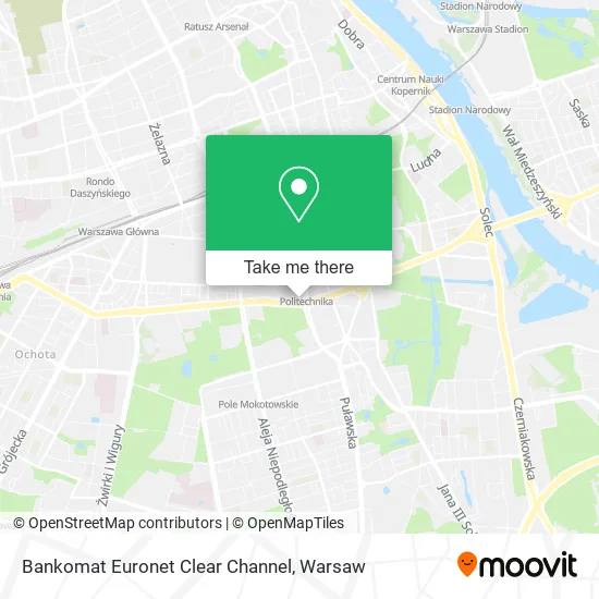 Карта Bankomat Euronet Clear Channel