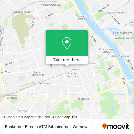 Bankomat Bitcoin ATM Bitcoinomat map