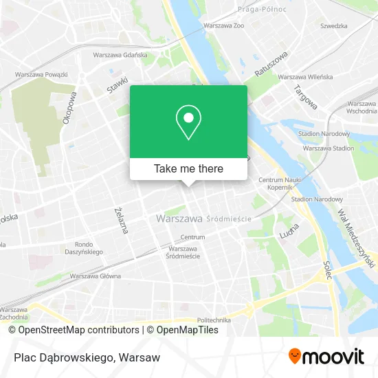 Plac Dąbrowskiego map