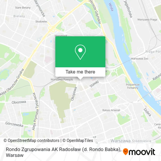 Rondo Zgrupowania AK  Radosław  (d. Rondo Babka) map