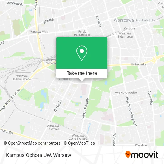 Карта Kampus Ochota UW