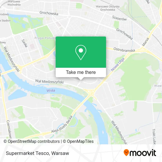 Supermarket Tesco map