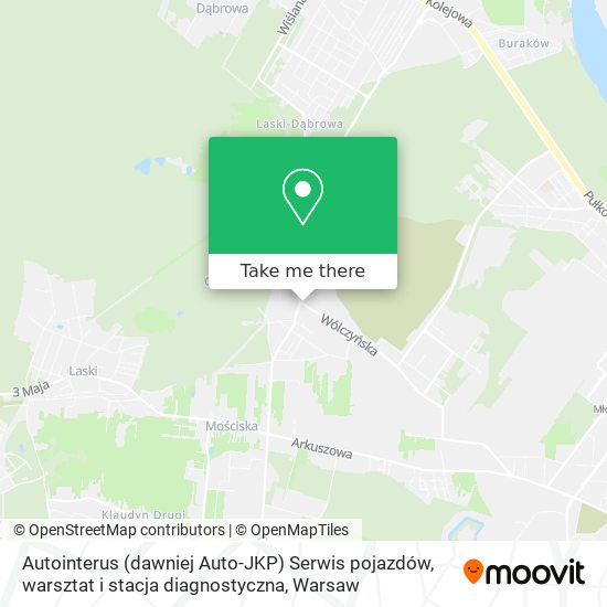 Autointerus (dawniej Auto-JKP) Serwis pojazdów, warsztat i stacja diagnostyczna map