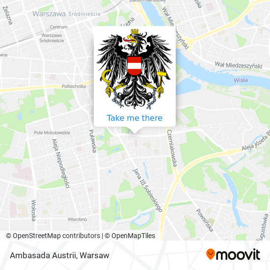 Карта Ambasada Austrii