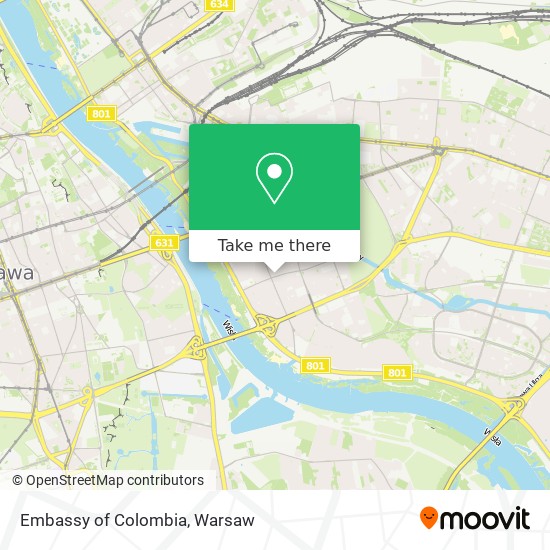 Embassy of Colombia map