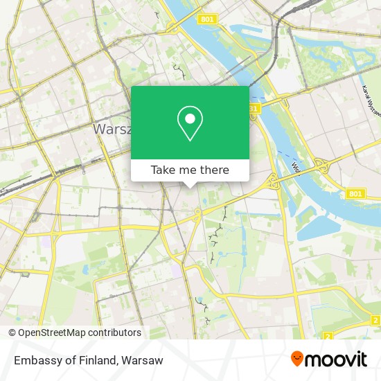 Embassy of Finland map