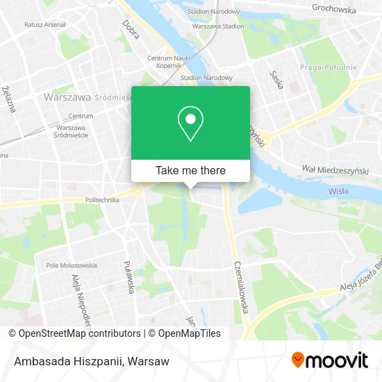 Ambasada Hiszpanii map