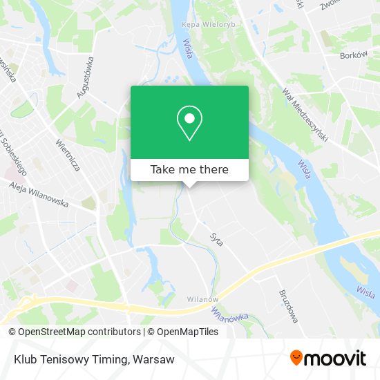 Klub Tenisowy Timing map