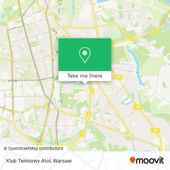 Klub Tenisowy  Atol map