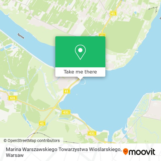 Карта Marina Warszawskiego Towarzystwa Wioślarskiego