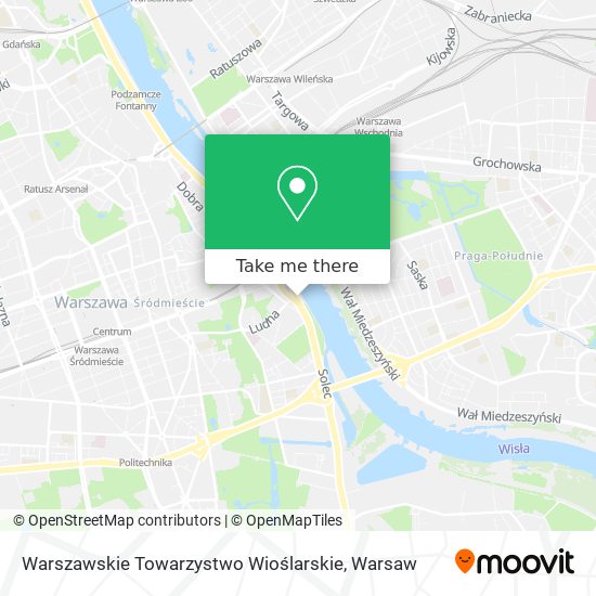 Warszawskie Towarzystwo Wioślarskie map