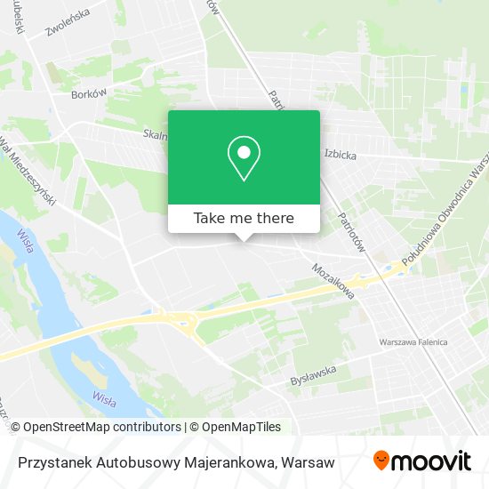 Przystanek Autobusowy Majerankowa map