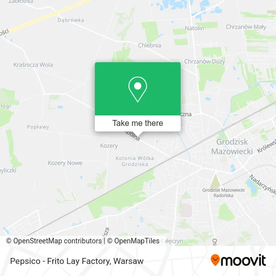 Pepsico - Frito Lay Factory map