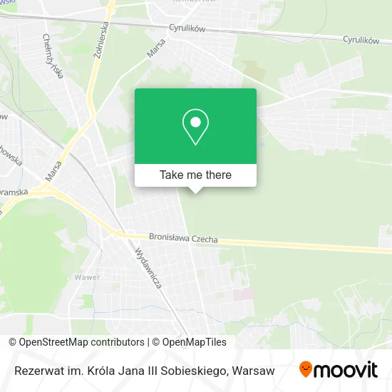 Rezerwat im. Króla Jana III Sobieskiego map