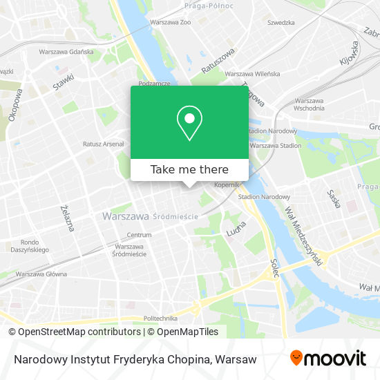 Narodowy Instytut Fryderyka Chopina map