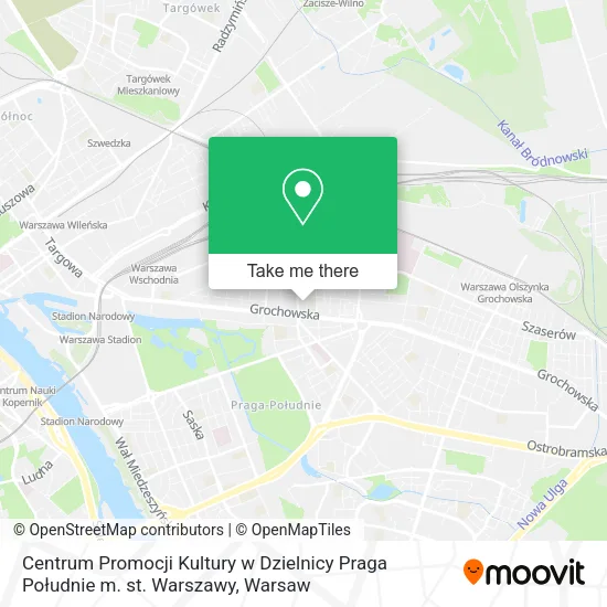 Centrum Promocji Kultury w Dzielnicy Praga Południe m. st. Warszawy map