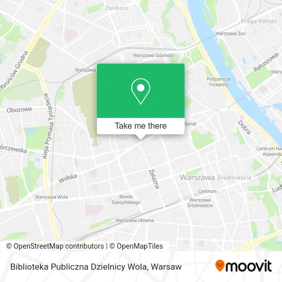 Biblioteka Publiczna Dzielnicy Wola map