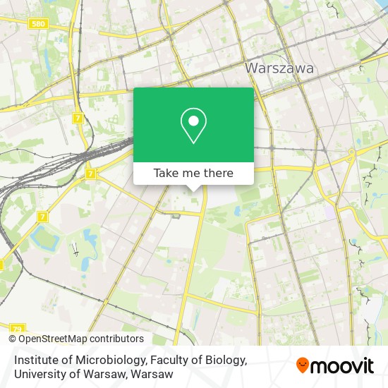 Institute of Microbiology, Faculty of Biology, University of Warsaw map