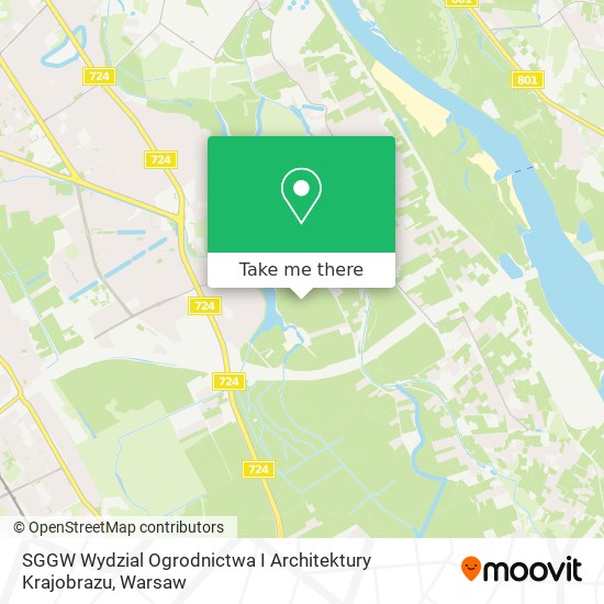 SGGW Wydzial Ogrodnictwa I Architektury Krajobrazu map