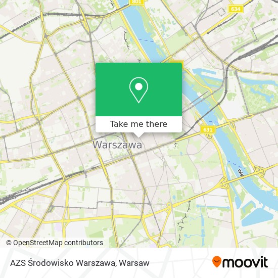 AZS Środowisko Warszawa map