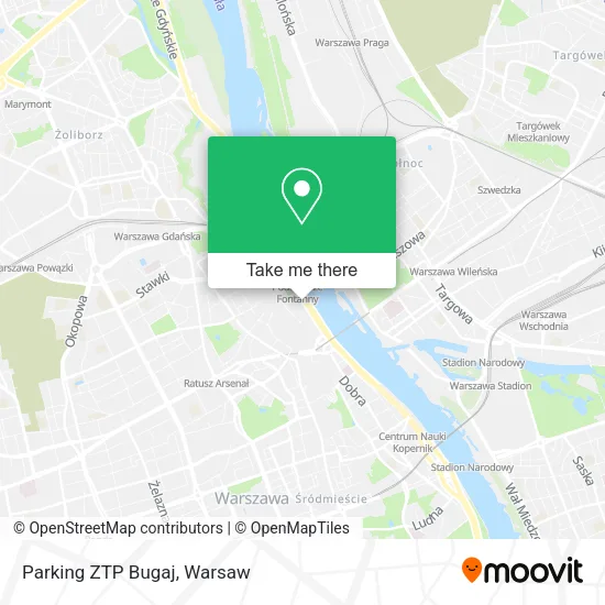 Parking ZTP Bugaj map