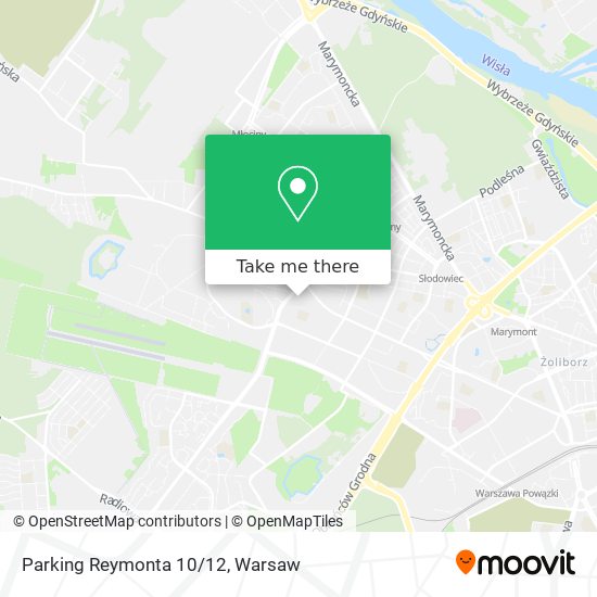 Parking Reymonta 10/12 map