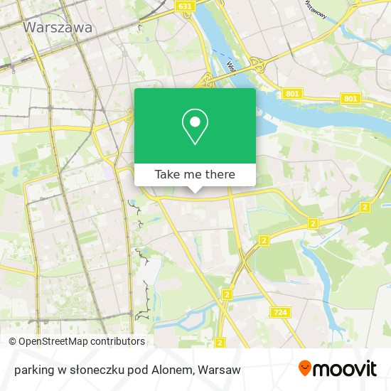 parking w słoneczku pod Alonem map