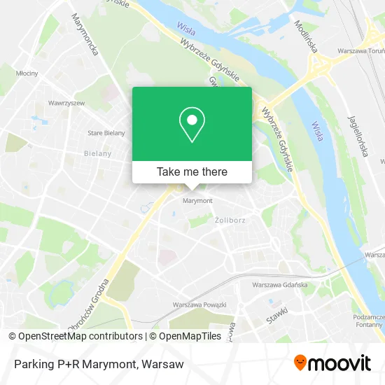 Карта Parking P+R Marymont