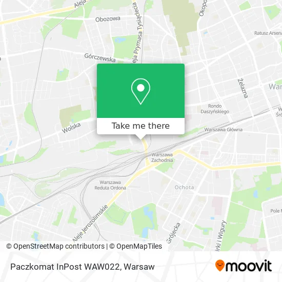 Карта Paczkomat InPost WAW022