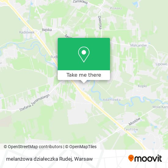 melanżowa działeczka Rudej map