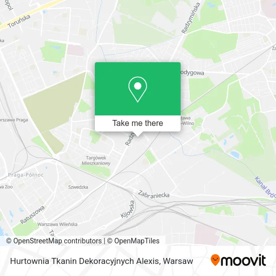Карта Hurtownia Tkanin Dekoracyjnych  Alexis