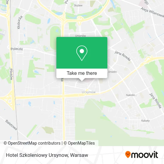 Hotel  Szkoleniowy Ursynow map
