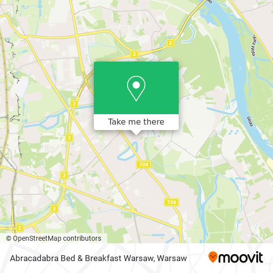 Abracadabra Bed & Breakfast Warsaw map