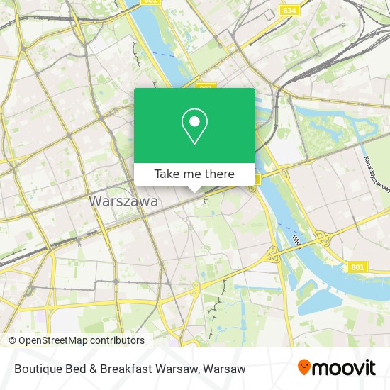 Boutique Bed & Breakfast Warsaw map