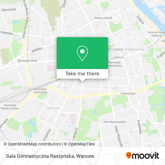 Sala Gimnastyczna Raszyńska map