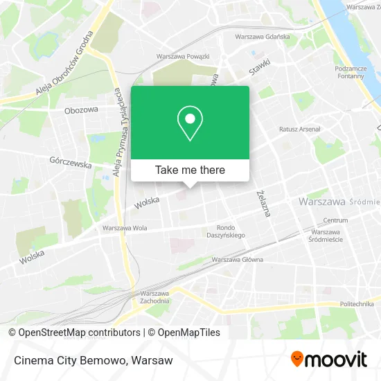Cinema City Bemowo map