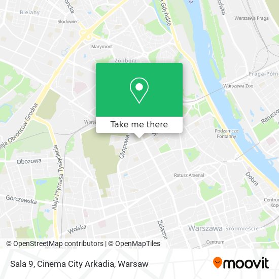 Sala 9, Cinema City Arkadia map