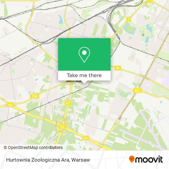 Hurtownia Zoologiczna Ara map