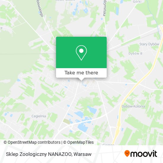 Sklep Zoologiczny NANAZOO map