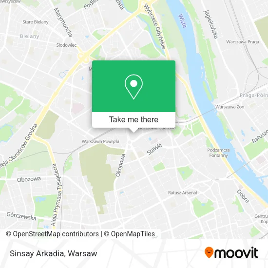 Sinsay Arkadia map