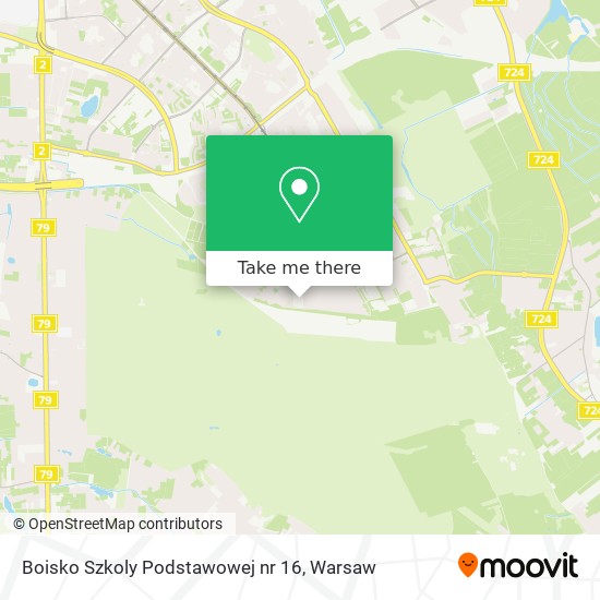 Boisko Szkoly Podstawowej nr 16 map