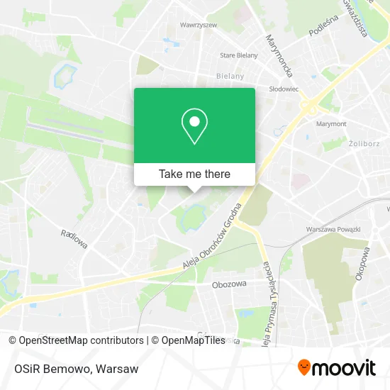 OSiR Bemowo map